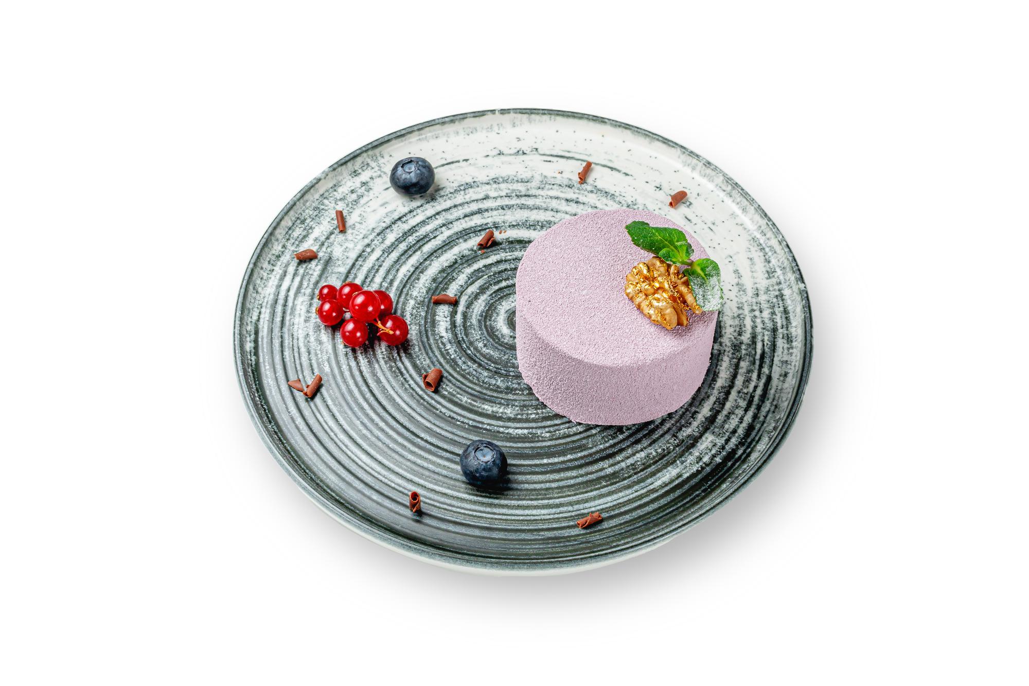 Large plated dish with futuristic plating